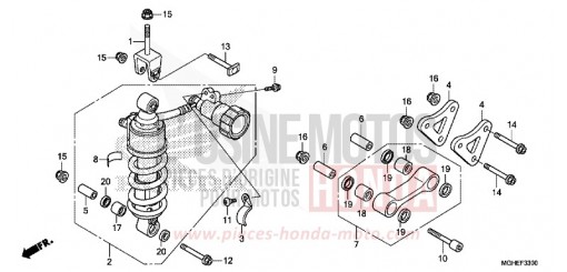 REAR CUSHION VFR1200XDE de 2014